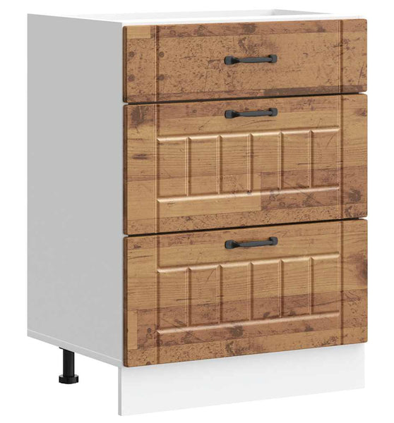 Küchen-Unterschrank Lucca Altholz-Optik Holzwerkstoff