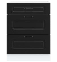 Küchenunterschrank Kalmar Schwarz Holzwerkstoff