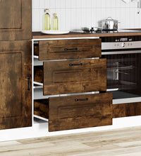 Küchenunterschrank Kalmar Räuchereiche Holzwerkstoff