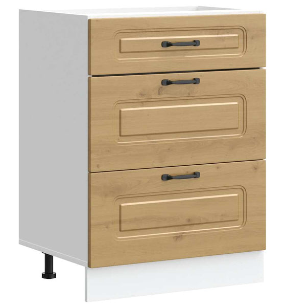 Küchenunterschrank Kalmar Artisan-Eiche Holzwerkstoff