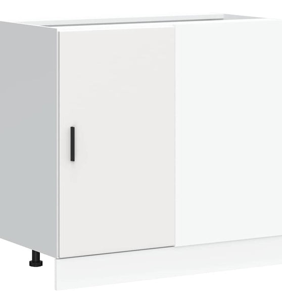 Spülenunterschrank Weiß Holzwerkstoff