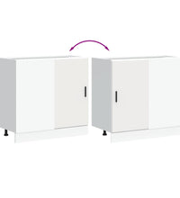 Spülenunterschrank Weiß Holzwerkstoff