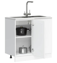 Spülenunterschrank Weiß Holzwerkstoff