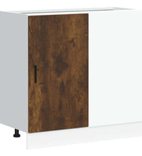 Spülenunterschrank Räuchereiche Holzwerkstoff