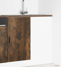 Spülenunterschrank Räuchereiche Holzwerkstoff
