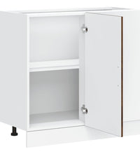 Spülenunterschrank Räuchereiche Holzwerkstoff