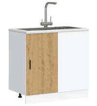 Spülenunterschrank Artisan-Eiche Holzwerkstoff
