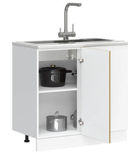 Spülenunterschrank Artisan-Eiche Holzwerkstoff