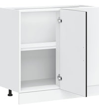 Küchenunterschrank Porto Schwarz Holzwerkstoff