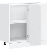 Küchenunterschrank Porto Hochglanz-Weiß Holzwerkstoff