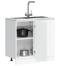 Spülenunterschrank Lucca Weiß Holzwerkstoff