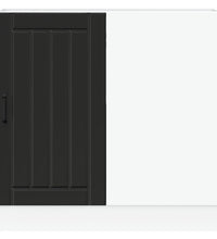 Spülenunterschrank Lucca Schwarz Holzwerkstoff
