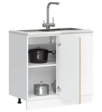 Spülenunterschrank Lucca Sonoma-Eiche Holzwerkstoff