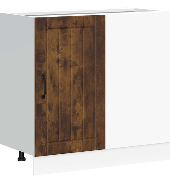 Spülenunterschrank Lucca Räuchereiche Holzwerkstoff