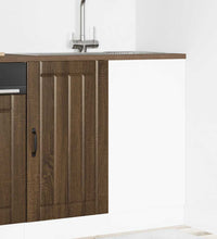 Spülenunterschrank Lucca Braun Eichen-Optik Holzwerkstoff