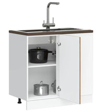 Spülenunterschrank Lucca Altholz-Optik Holzwerkstoff