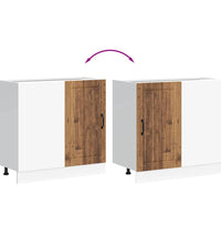 Spülenunterschrank Lucca Altholz-Optik Holzwerkstoff
