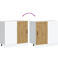 Spülenunterschrank Lucca Artisan-Eiche Holzwerkstoff