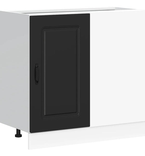 Küchenunterschrank Kalmar Schwarz Holzwerkstoff