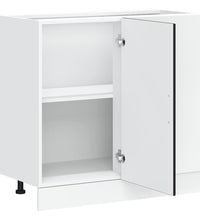 Küchenunterschrank Kalmar Schwarz Holzwerkstoff