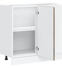 Küchenunterschrank Kalmar Räuchereiche Holzwerkstoff