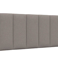 Bettgestell ohne Matratze Taupe 100x200 cm Stoff