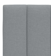 Bettgestell ohne Matratze Hellgrau 180x200 cm Stoff