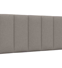 Bettgestell ohne Matratze Taupe 100x200 cm Stoff