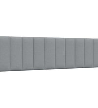 Bettgestell ohne Matratze Hellgrau 180x200 cm Stoff