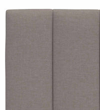 Bett mit Matratze Taupe 100x200 cm Stoff