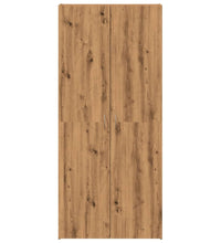 Schuhschrank Artisan-Eiche 80x35,5x180 cm Holzwerkstoff