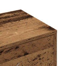 Sideboard mit 6 Schubladen Altholz-Optik 50x34x96 cm