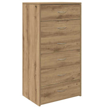 Sideboard mit 6 Schubladen Artisan-Eiche 50x34x96 cm