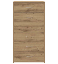 Sideboard mit 6 Schubladen Artisan-Eiche 50x34x96 cm