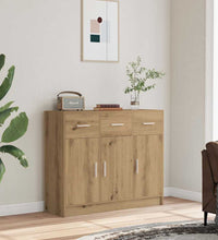 Sideboard Artisan-Eiche 91x28x75 cm Holzwerkstoff