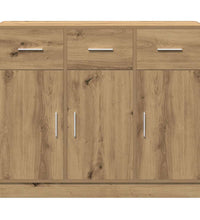 Sideboard Artisan-Eiche 91x28x75 cm Holzwerkstoff