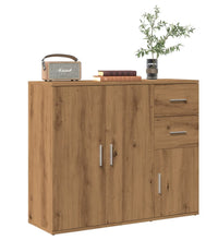 Sideboard Artisan-Eiche 91x29,5x75 cm Holzwerkstoff