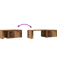 Couchtisch Altholz-Optik 150x50x35 cm Holzwerkstoff