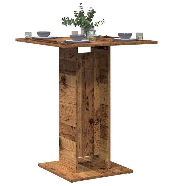 Bistrotisch Altholz-Optik 60x60x75 cm Holzwerkstoff