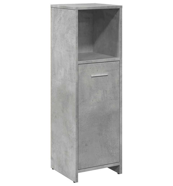 Badezimmerschrank Betongrau 30x30x95 cm Holzwerkstoff