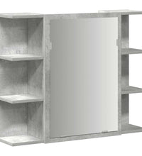 Bad-Spiegelschrank Betongrau 80x20,5x64 cm Holzwerkstoff