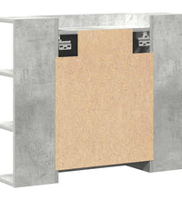 Bad-Spiegelschrank Betongrau 80x20,5x64 cm Holzwerkstoff