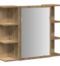 Bad-Spiegelschrank Artisan-Eiche 80x20,5x64cm Holzwerkstoff