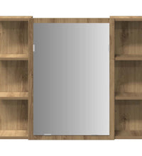 Bad-Spiegelschrank Artisan-Eiche 80x20,5x64cm Holzwerkstoff