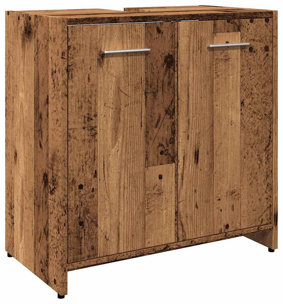 Waschbeckenunterschrank Altholz-Optik 60x33x60 cm Holzwerkstoff