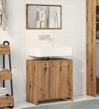 Badschrank mit Spiegel Artisan-Eiche Holzwerkstoff