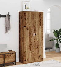 Schuhschrank Altholz-Optik 80×39×178 cm Holzwerkstoff