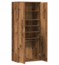 Schuhschrank Altholz-Optik 80×39×178 cm Holzwerkstoff