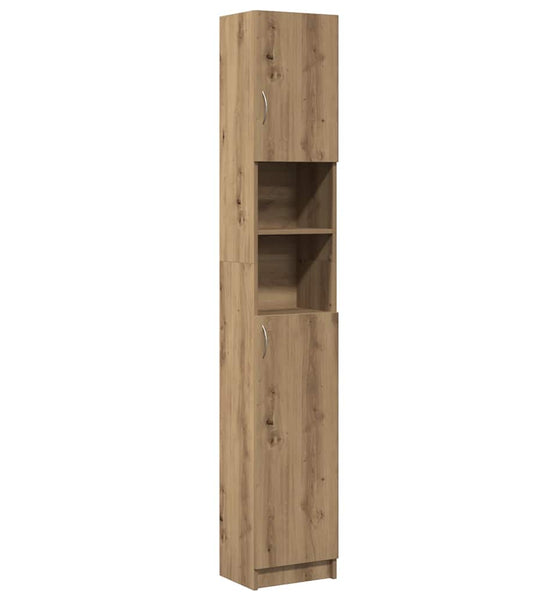 Badschrank Artisan-Eiche 32x25,5x190 cm Holzwerkstoff