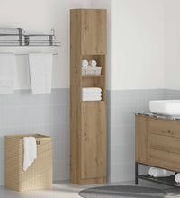 Badschrank Artisan-Eiche 32x25,5x190 cm Holzwerkstoff